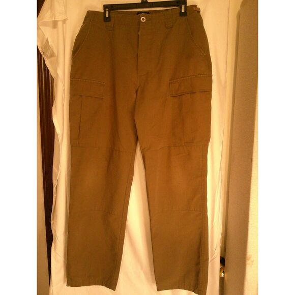 CQR Tactical Cargo Pants Brown Outdoor Hiking Camping Military Style‎ - Picture 1 of 5